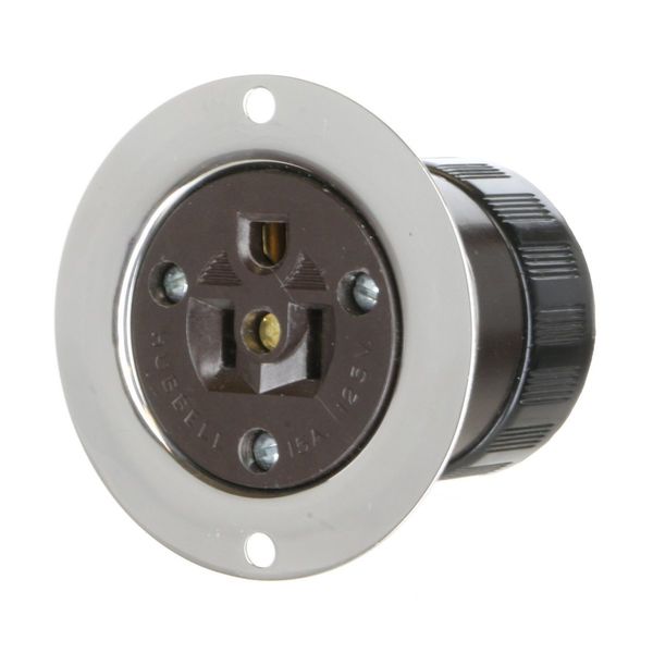 Hubbell Wiring Device-Kellems Straight Blade Products, Metallic Flange HBL5279